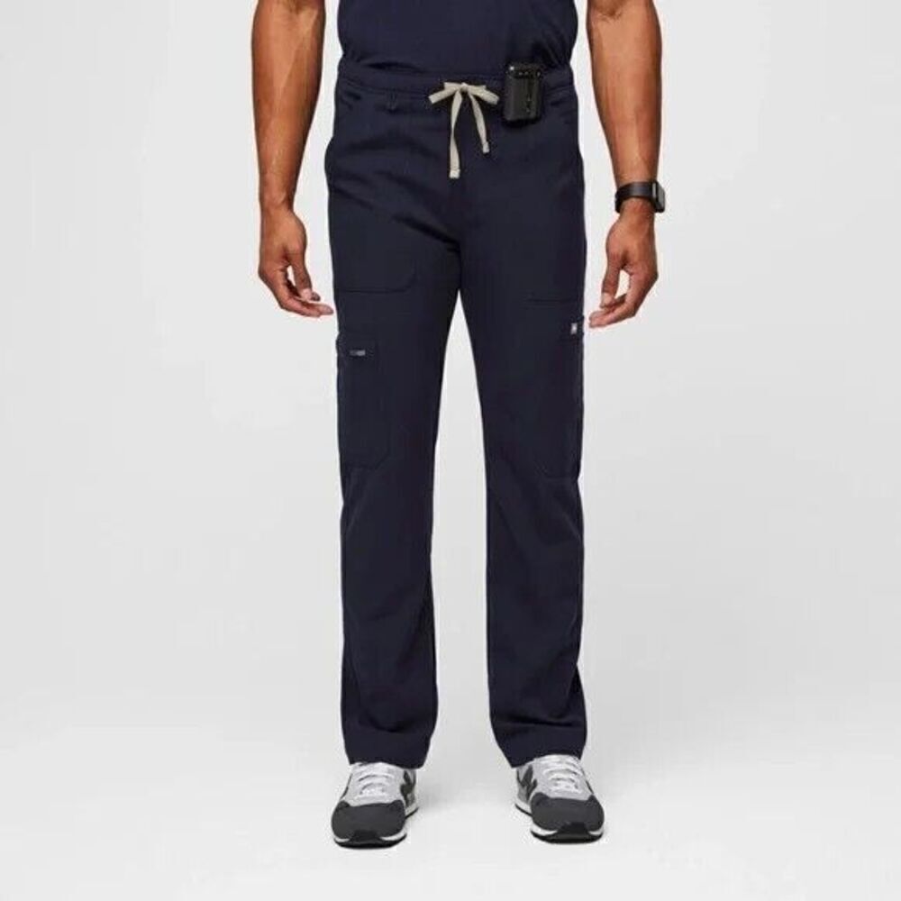 Figs Cairo Cargo Scrub Pants Men's Large Navy Blue Technical Collection Medical